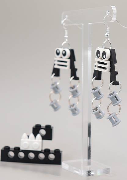 Quirky Lego Earrings | Funny Face Earrings | Block Your Ears