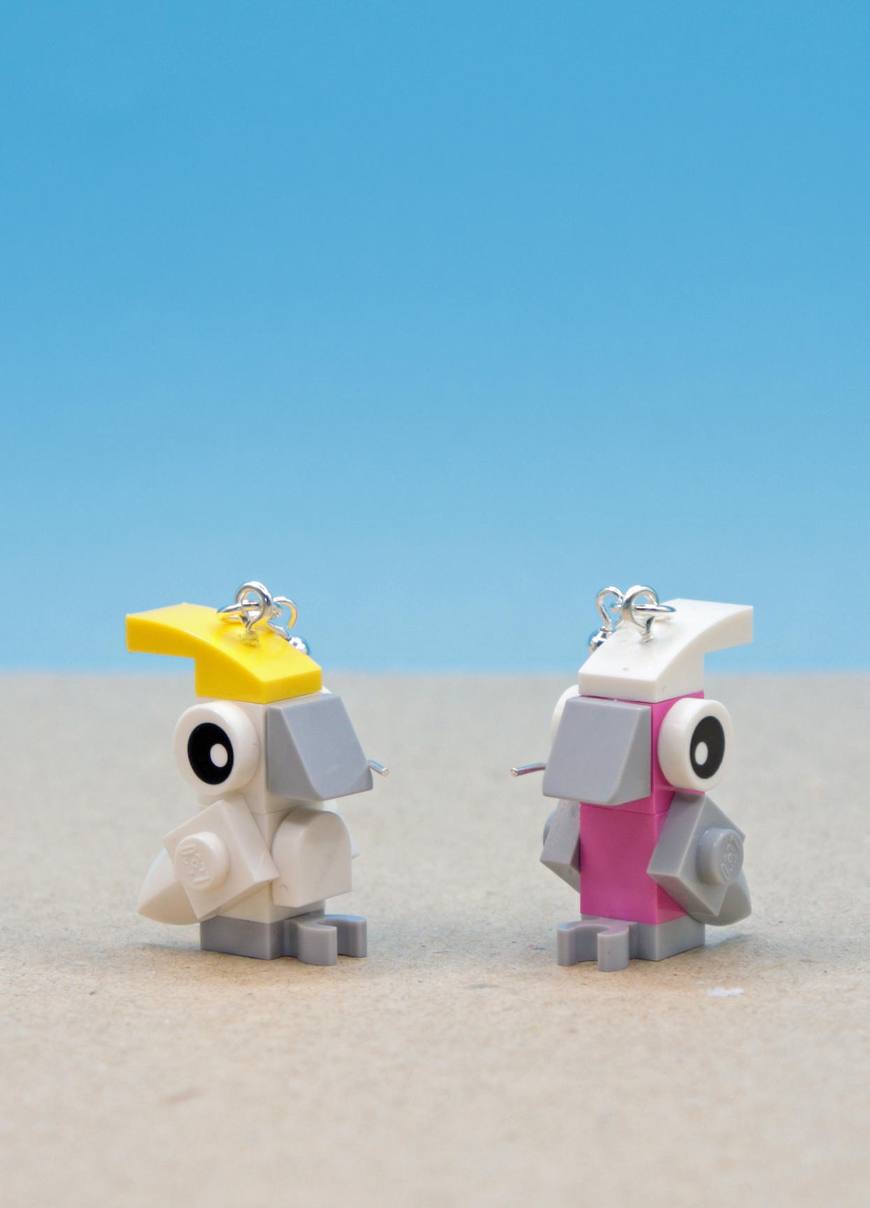 Australian Bird Earrings | Genuine Lego Earrings | Block Your Ears