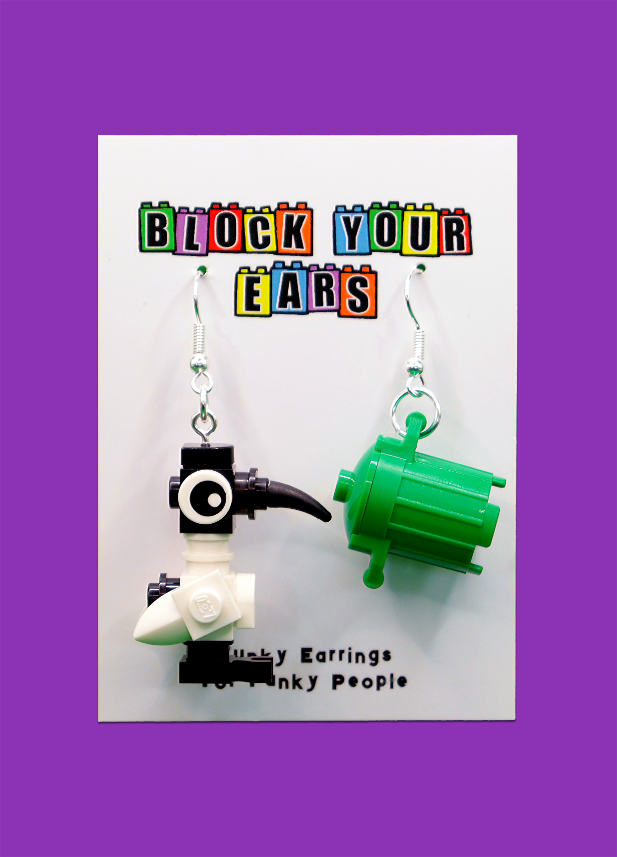 Bin Chicken Earrings | Quirky Bird Earrings | Block Your Ears