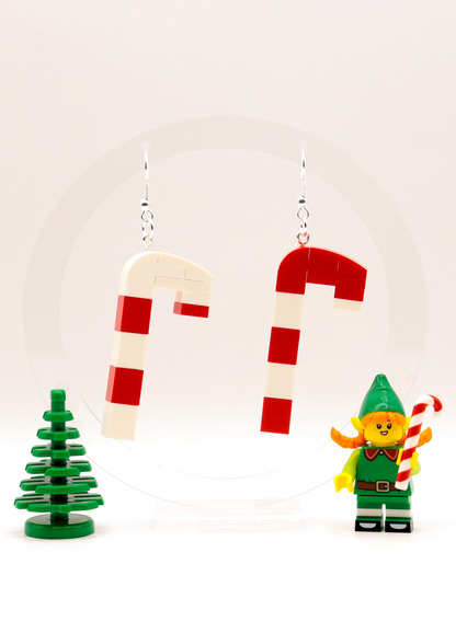 Candy Cane Earrings | Christmas Candy Earrings | Block Your Ears