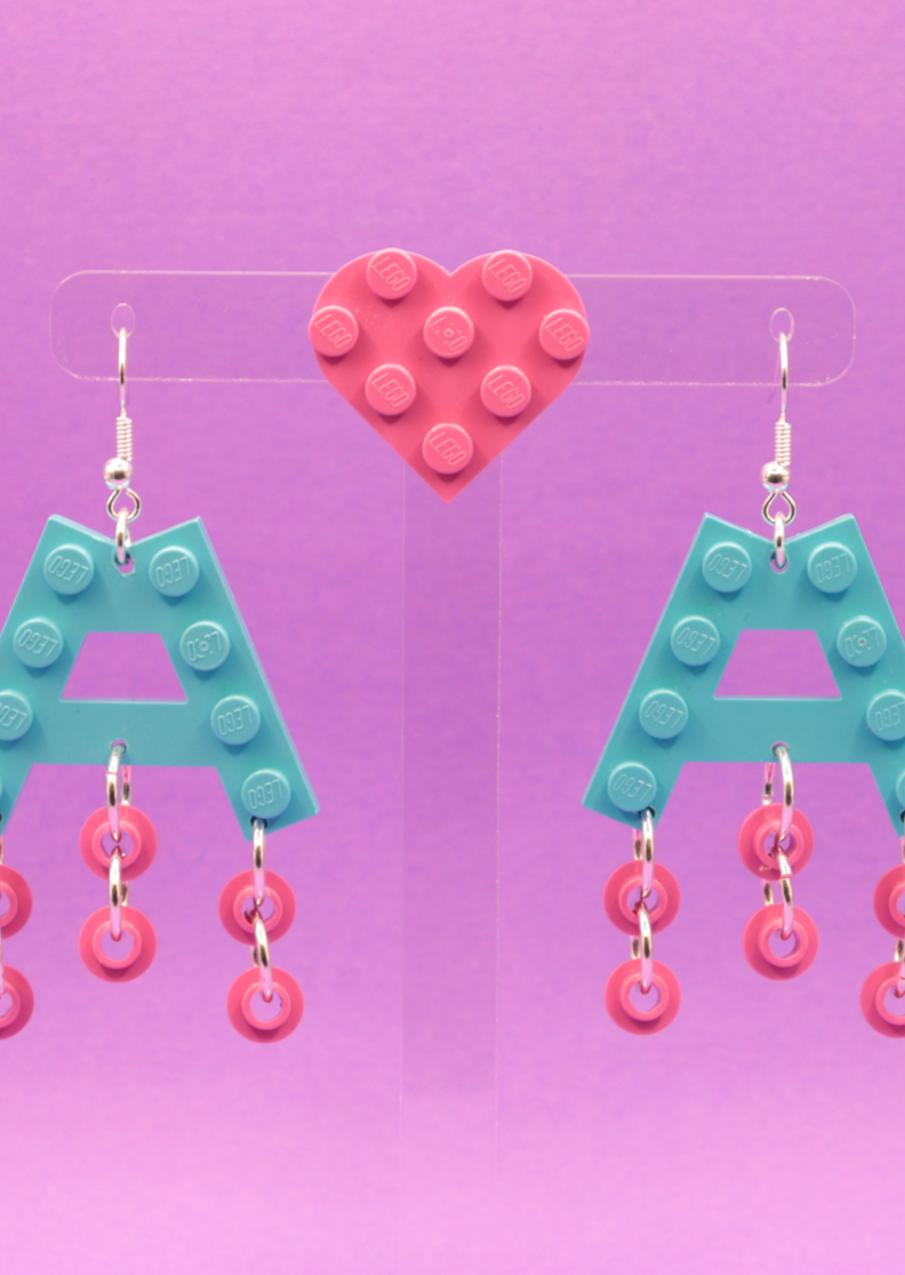 Lego Statement Earrings | Colourful Lego Earrings | Block Your Ears