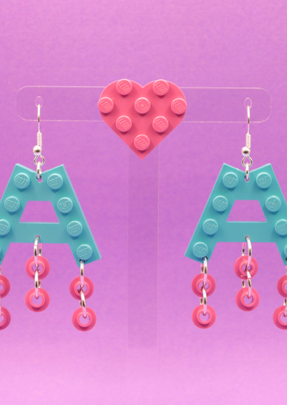 Lego Statement Earrings | Colourful Lego Earrings | Block Your Ears