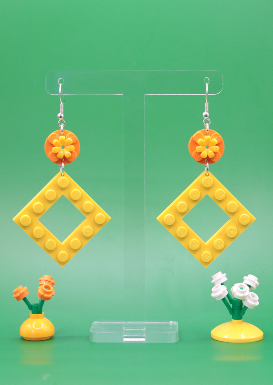 Geometric Lego Earrings | Teacher Earrings | Block Your Ears