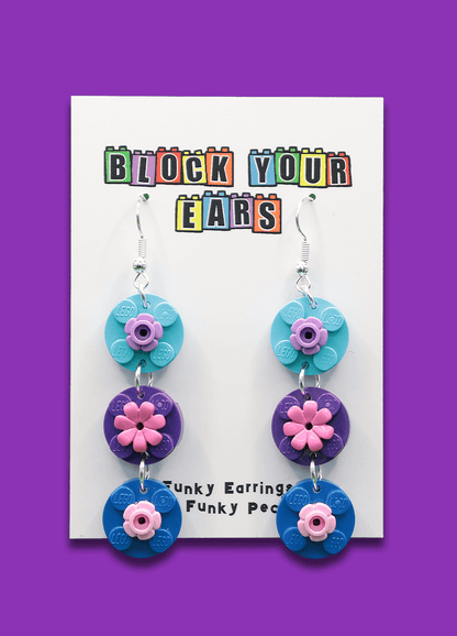 Mini Flower Earrings | Lego Bricks Earrings | Block Your Ears