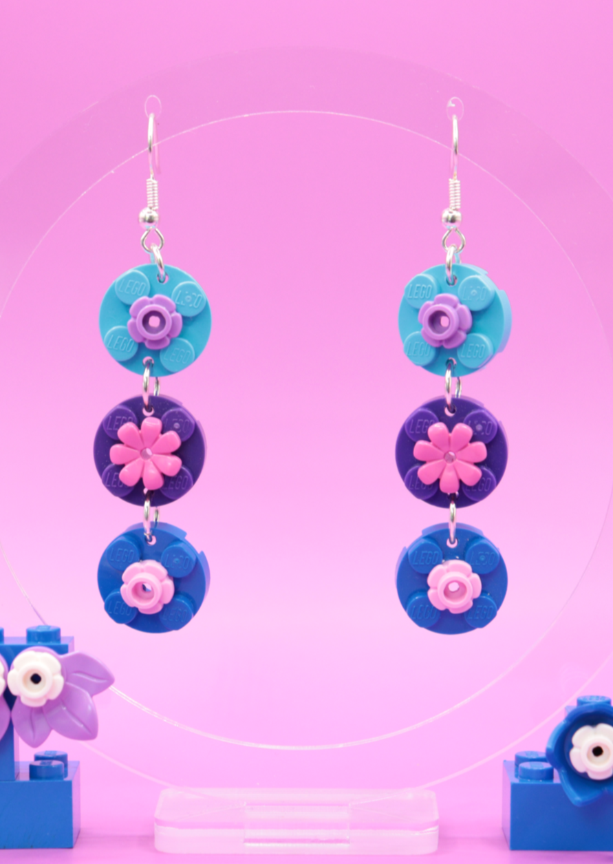 Mini Flower Earrings | Lego Bricks Earrings | Block Your Ears