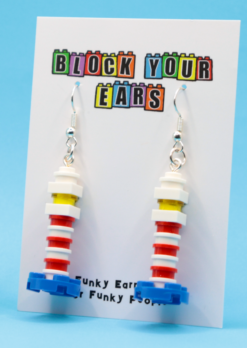 Lego earrings clearance diy