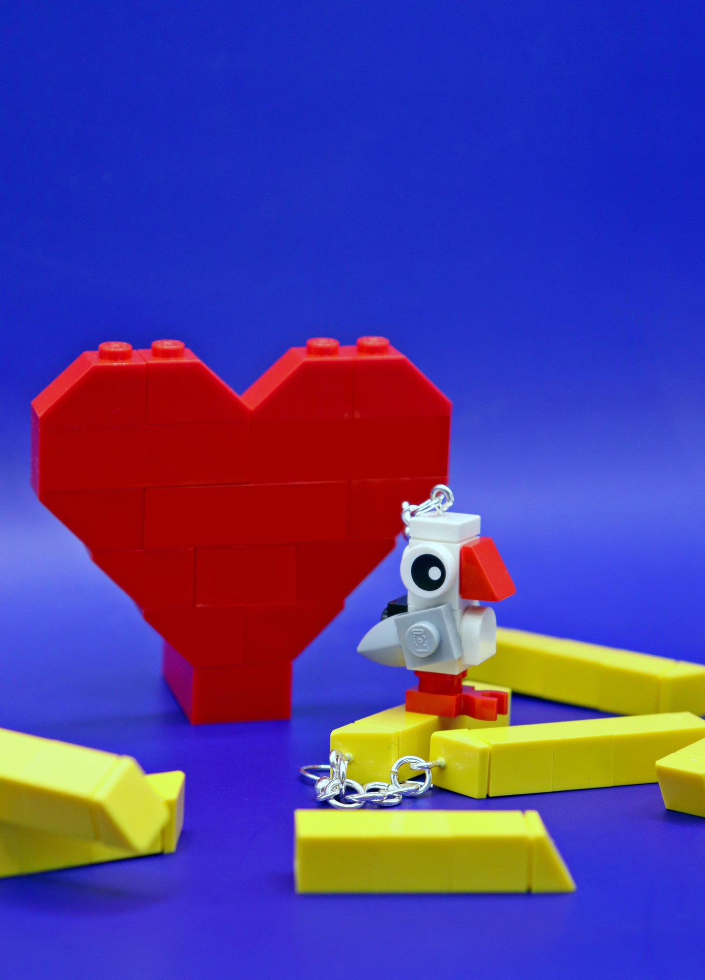 Seagull & Chips | Funky Lego Earrings | Lego Brick Earrings | 