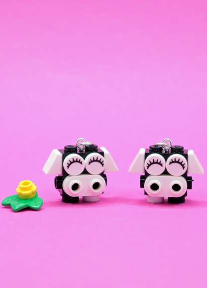 Pig and Cow Earrings | Cute Pair Earrings | Block Your Ears