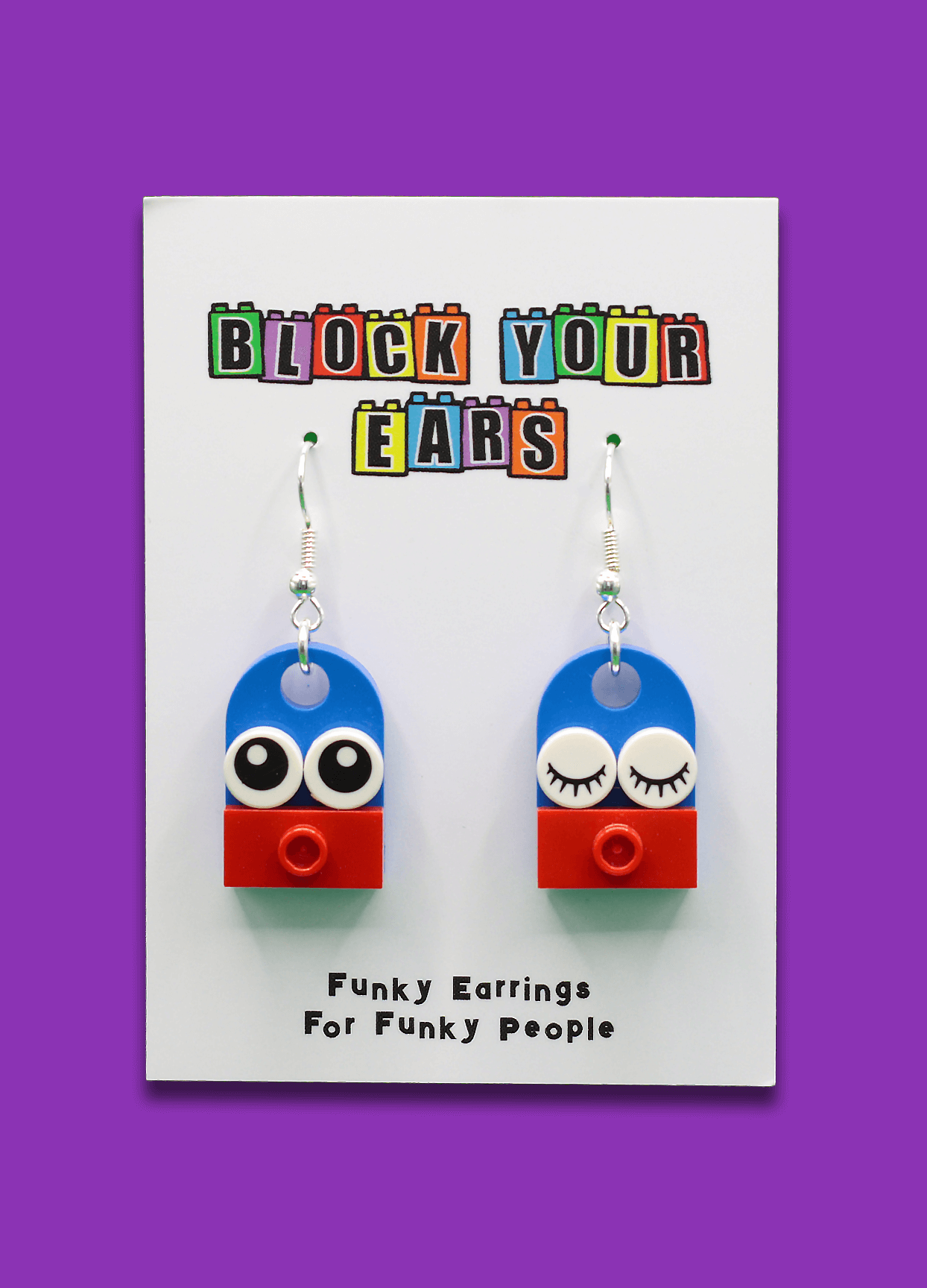 Cute Quirky Face Earrings | Block Your Ears